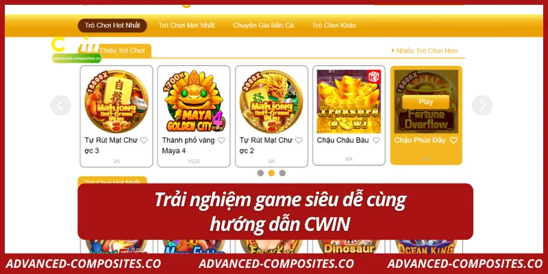 Trải nghiệm game siêu dễ cùng hướng dẫn CWIN
